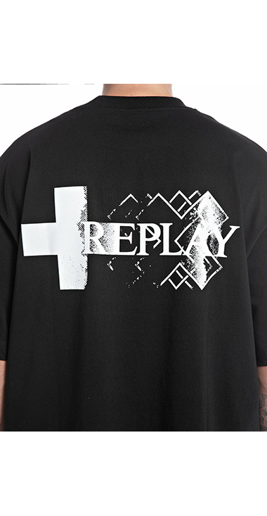 REPLAY X MAR＋IN GARRI× コラボTシャツ 詳細画像 ブラック 4